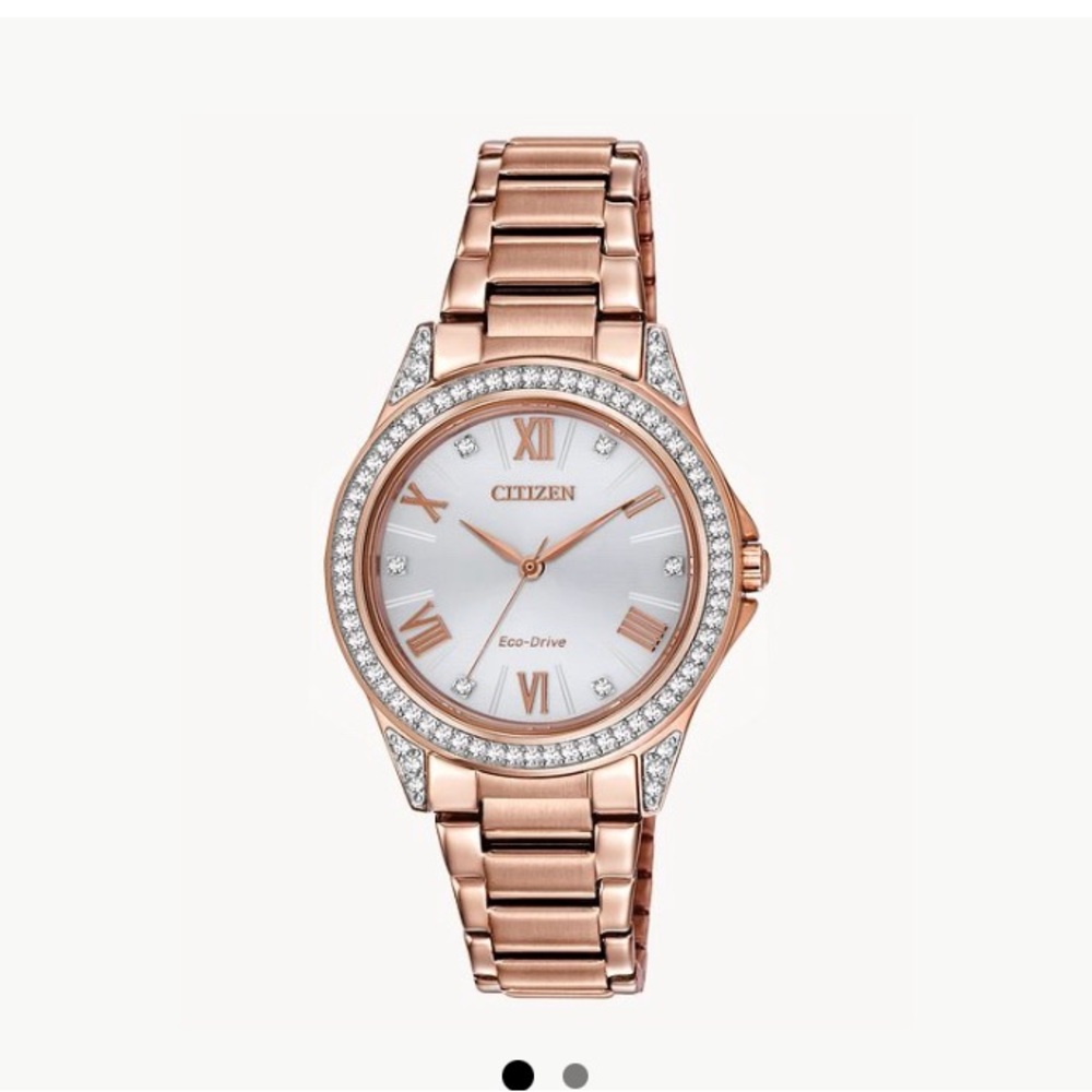Citizen EcoDr Rose Gold Crystal Watch
